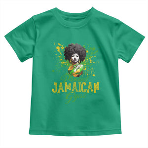 Proud Jamaican Gyal Toddler T Shirt Afro Black Girls Jamaica Flag TS11 Irish Green Print Your Wear