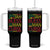 Who Jah Bless No Man Curse Tumbler With Handle Jamaica Flag Rasta Reggae Roots TS11 One Size: 40 oz Black Print Your Wear