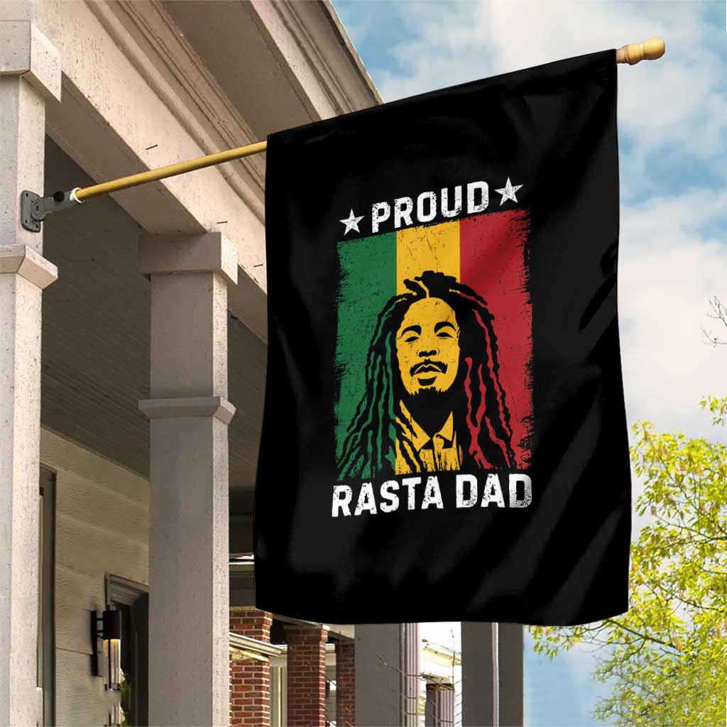 Proud Rasta Dad Garden Flag Rastafarian Jamaica Father's Day TS11 Print Your Wear