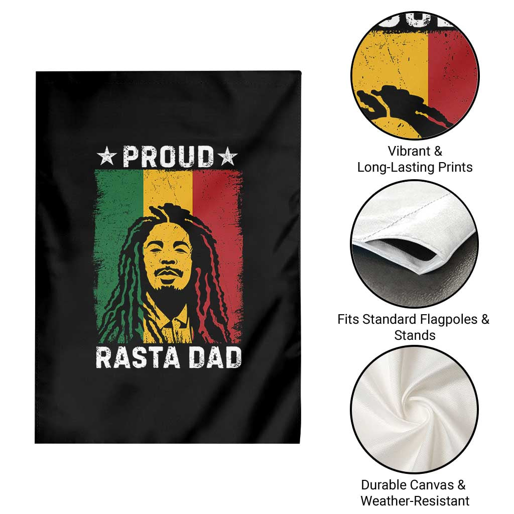 Proud Rasta Dad Garden Flag Rastafarian Jamaica Father's Day TS11 Print Your Wear