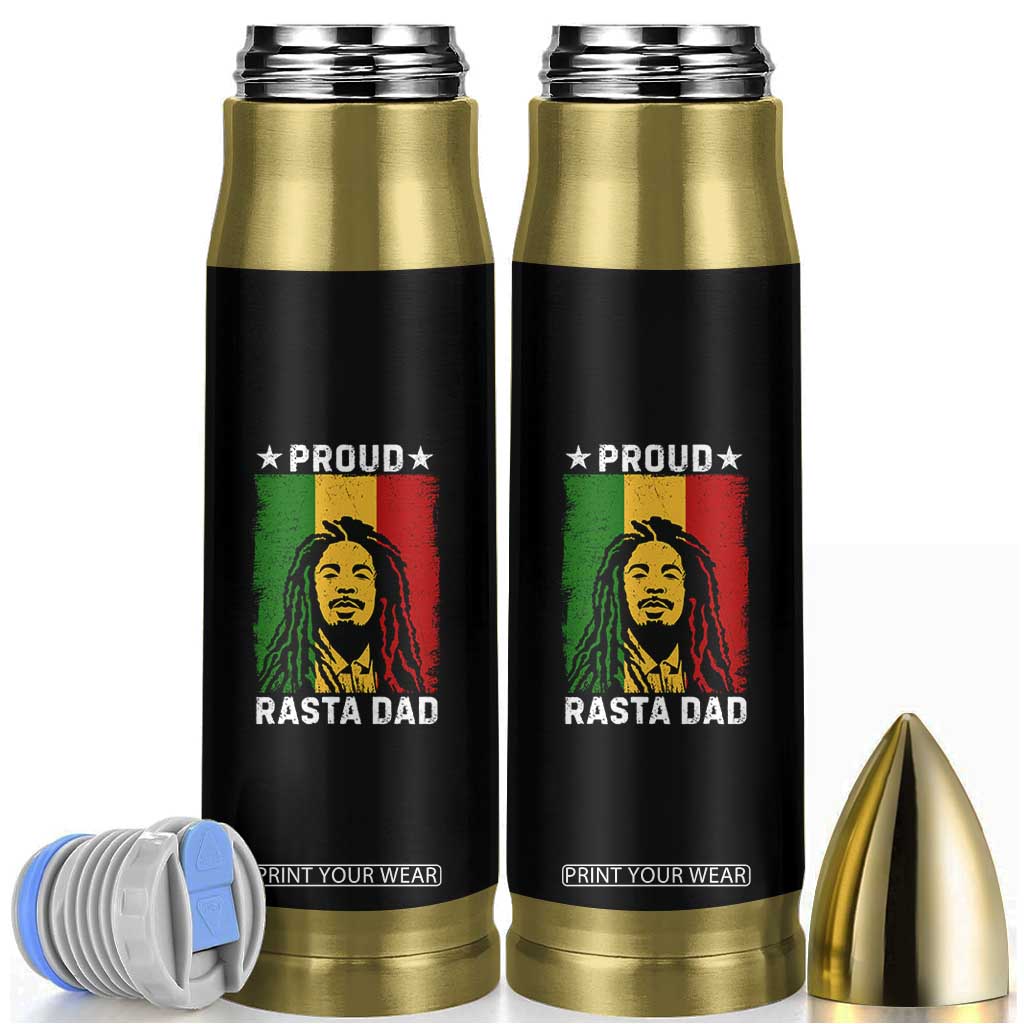 Proud Rasta Dad Bullet Tumbler Rastafarian Jamaica Father's Day TS11 Black Print Your Wear