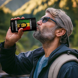 Proud Rasta Dad 4 in 1 Can Cooler Tumbler Rastafarian Jamaica Father's Day TS11 Print Your Wear