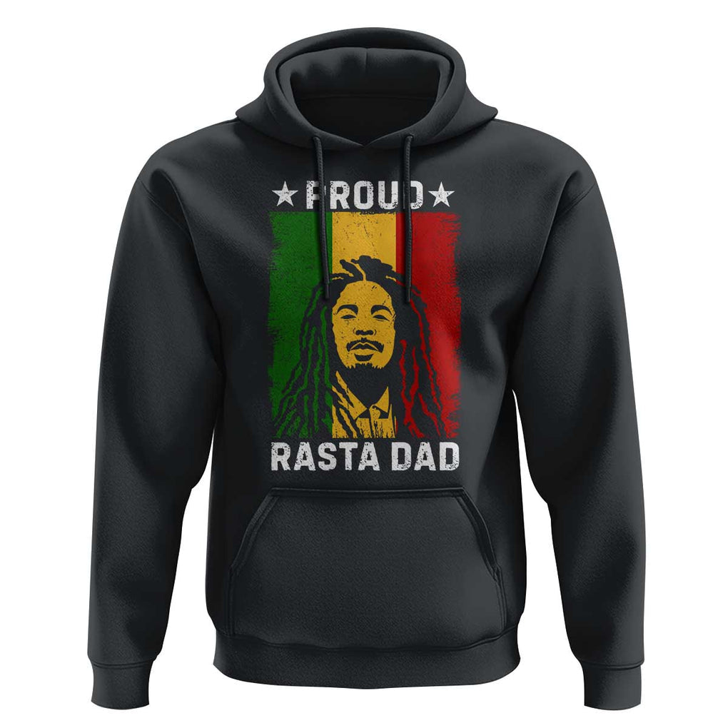 Proud Rasta Dad Hoodie Rastafarian Jamaica Father's Day TS11 Black Print Your Wear