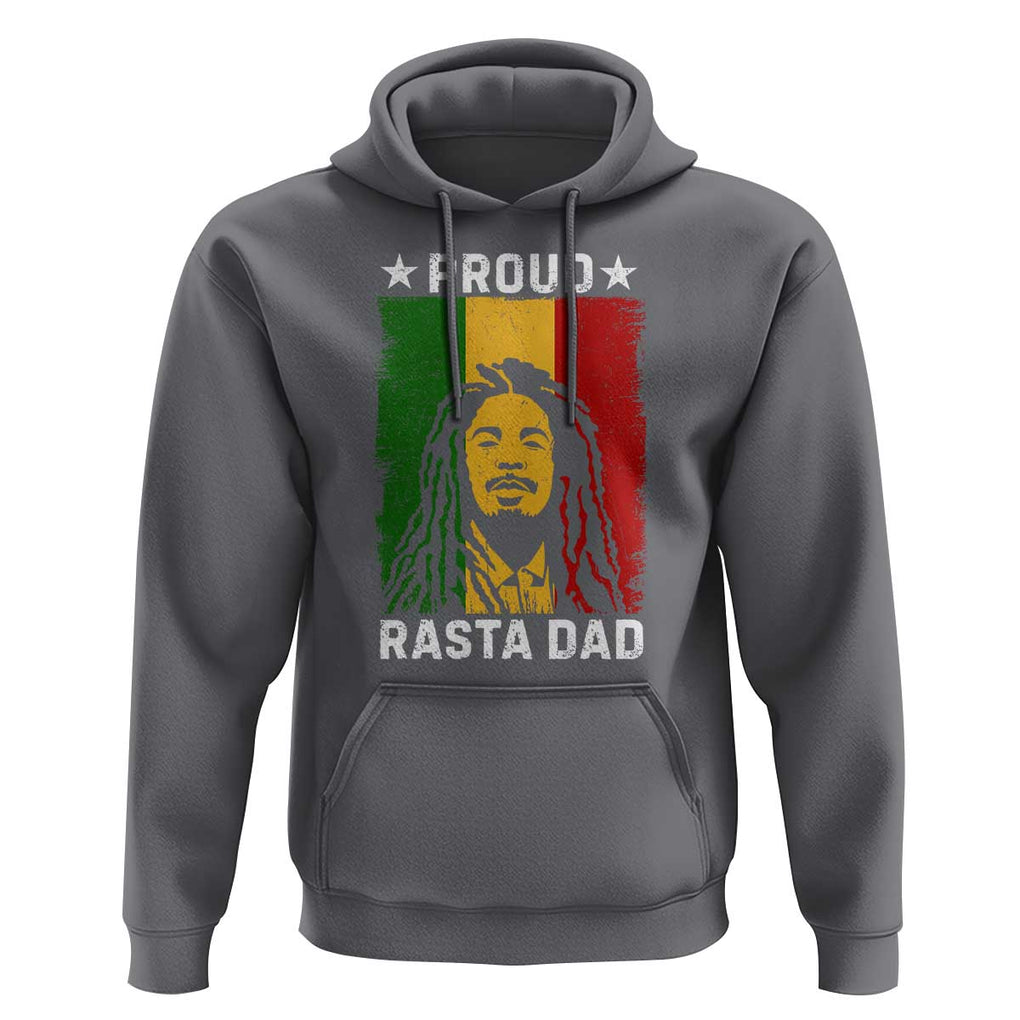 Proud Rasta Dad Hoodie Rastafarian Jamaica Father's Day TS11 Charcoal Print Your Wear