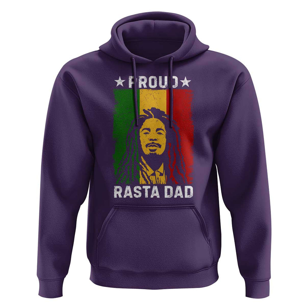Proud Rasta Dad Hoodie Rastafarian Jamaica Father's Day TS11 Purple Print Your Wear