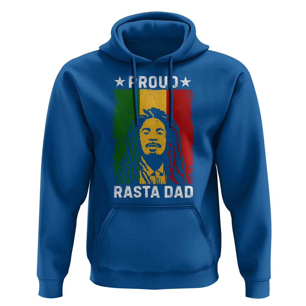 Proud Rasta Dad Hoodie Rastafarian Jamaica Father's Day TS11 Royal Blue Print Your Wear