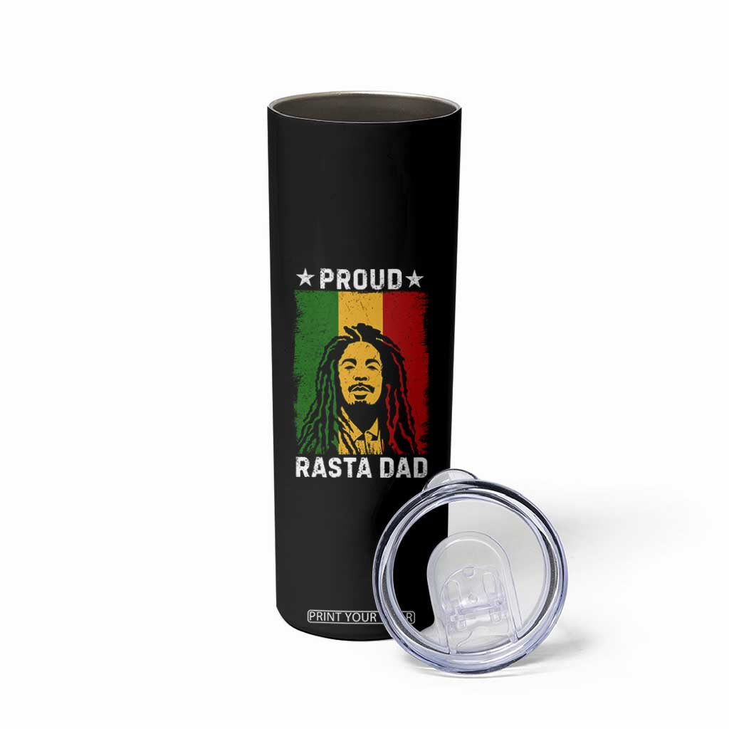 Proud Rasta Dad Skinny Tumbler Rastafarian Jamaica Father's Day TS11 Print Your Wear