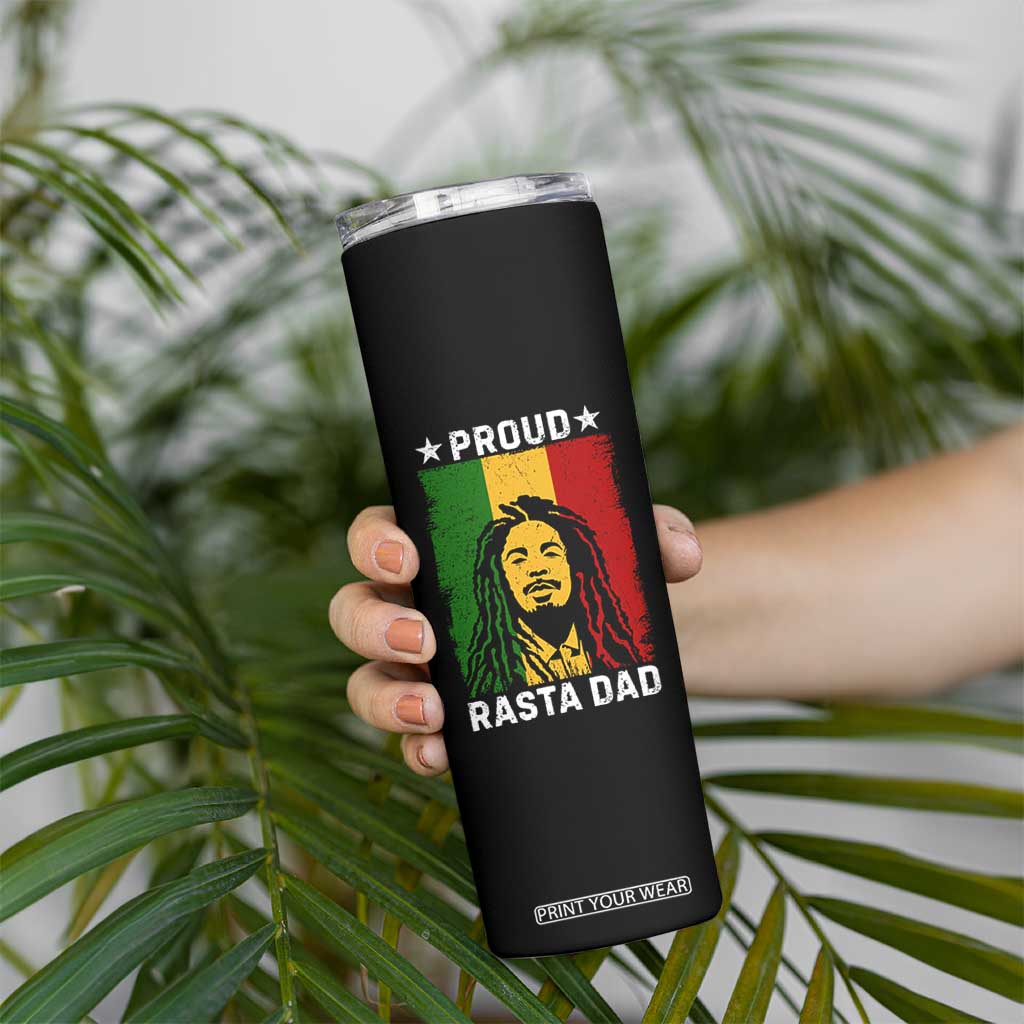 Proud Rasta Dad Skinny Tumbler Rastafarian Jamaica Father's Day TS11 Print Your Wear
