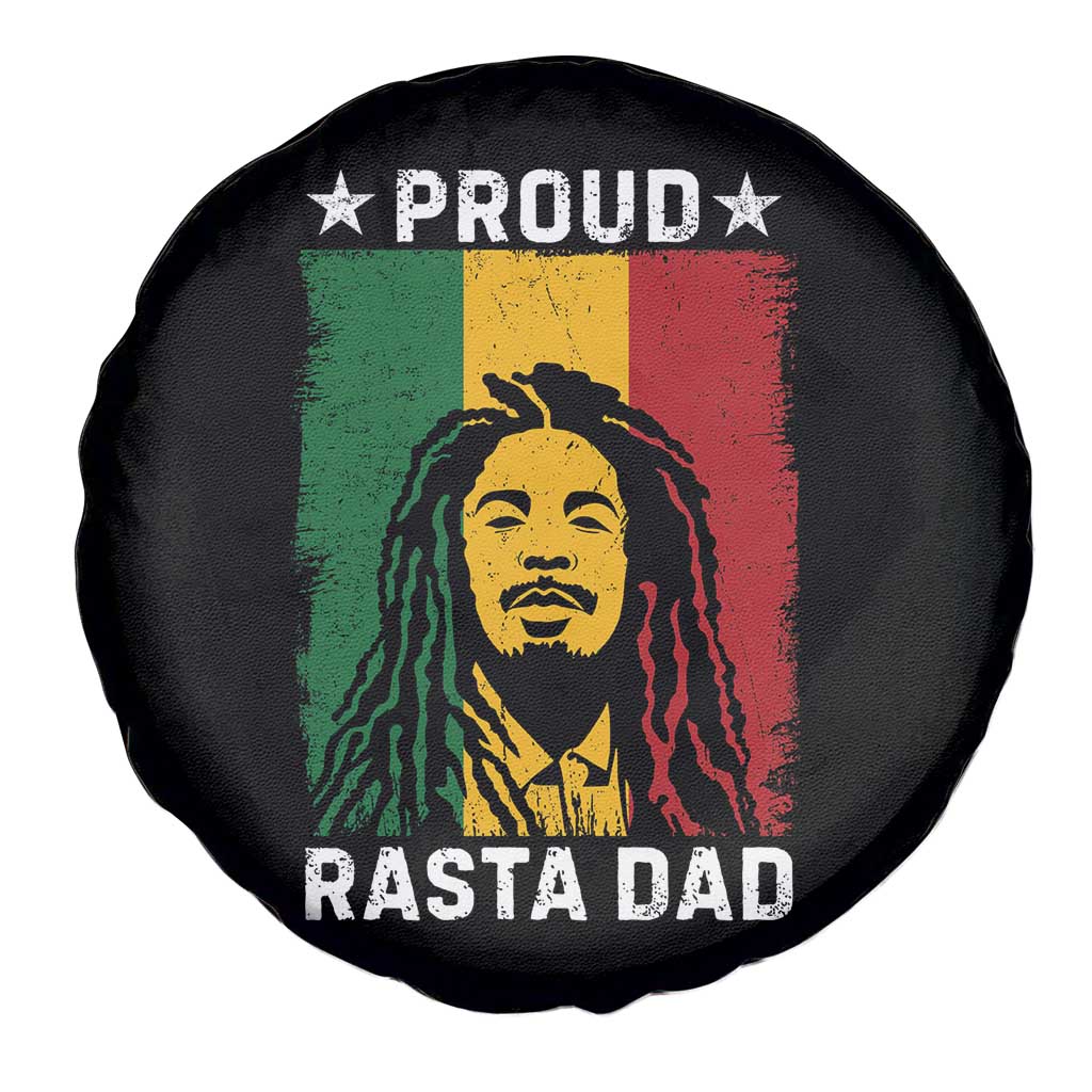 Proud Rasta Dad Spare Tire Cover Rastafarian Jamaica Father's Day TS11 Print Your Wear