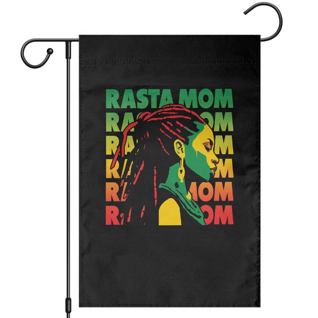 Rasta Mom Garden Flag Jamaican Black Girls Flag Dreadlocks TS11 Black Print Your Wear