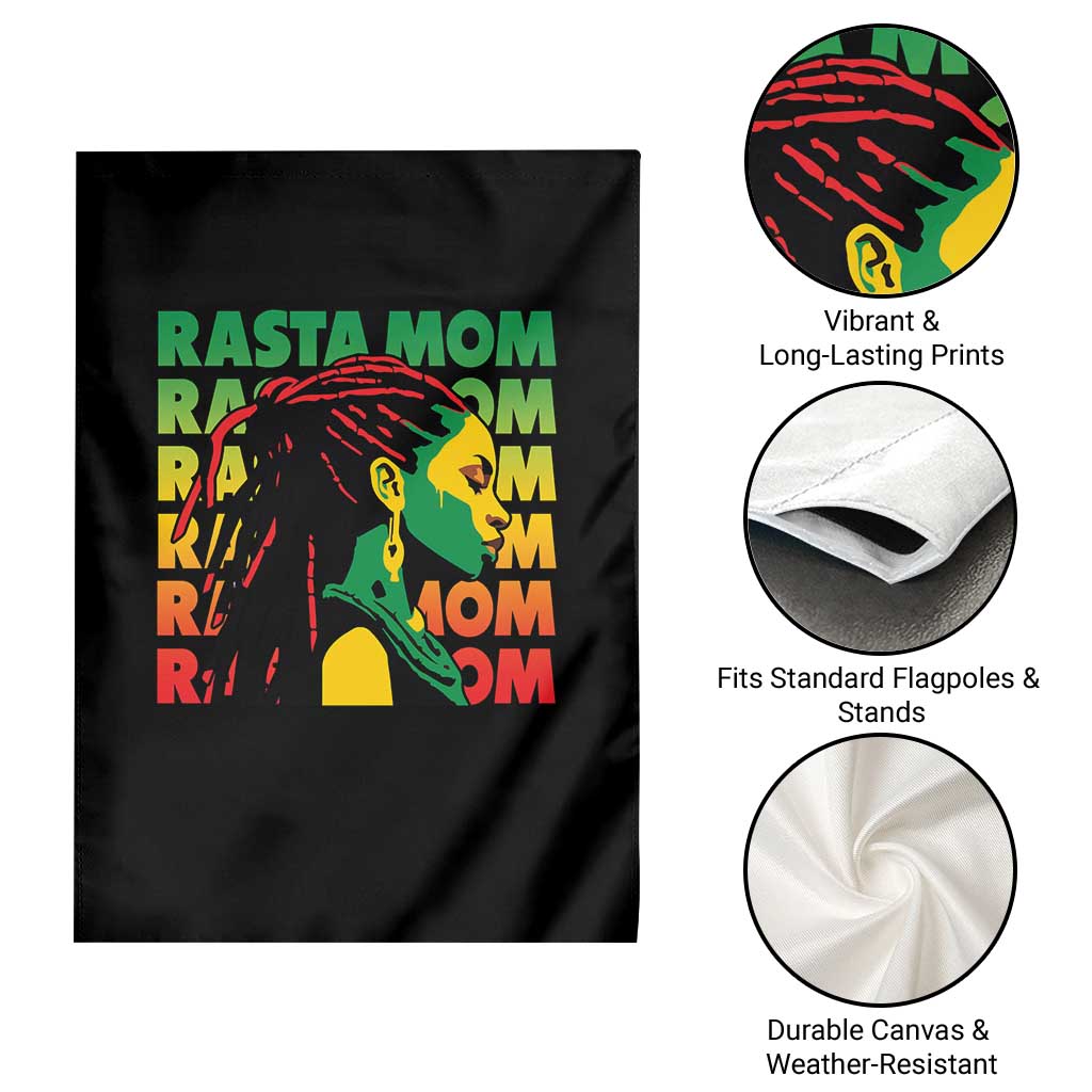 Rasta Mom Garden Flag Jamaican Black Girls Flag Dreadlocks TS11 Print Your Wear