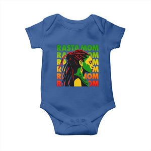 Rasta Mom Baby Onesie Jamaican Black Girls Flag Dreadlocks TS11 Royal Blue Print Your Wear