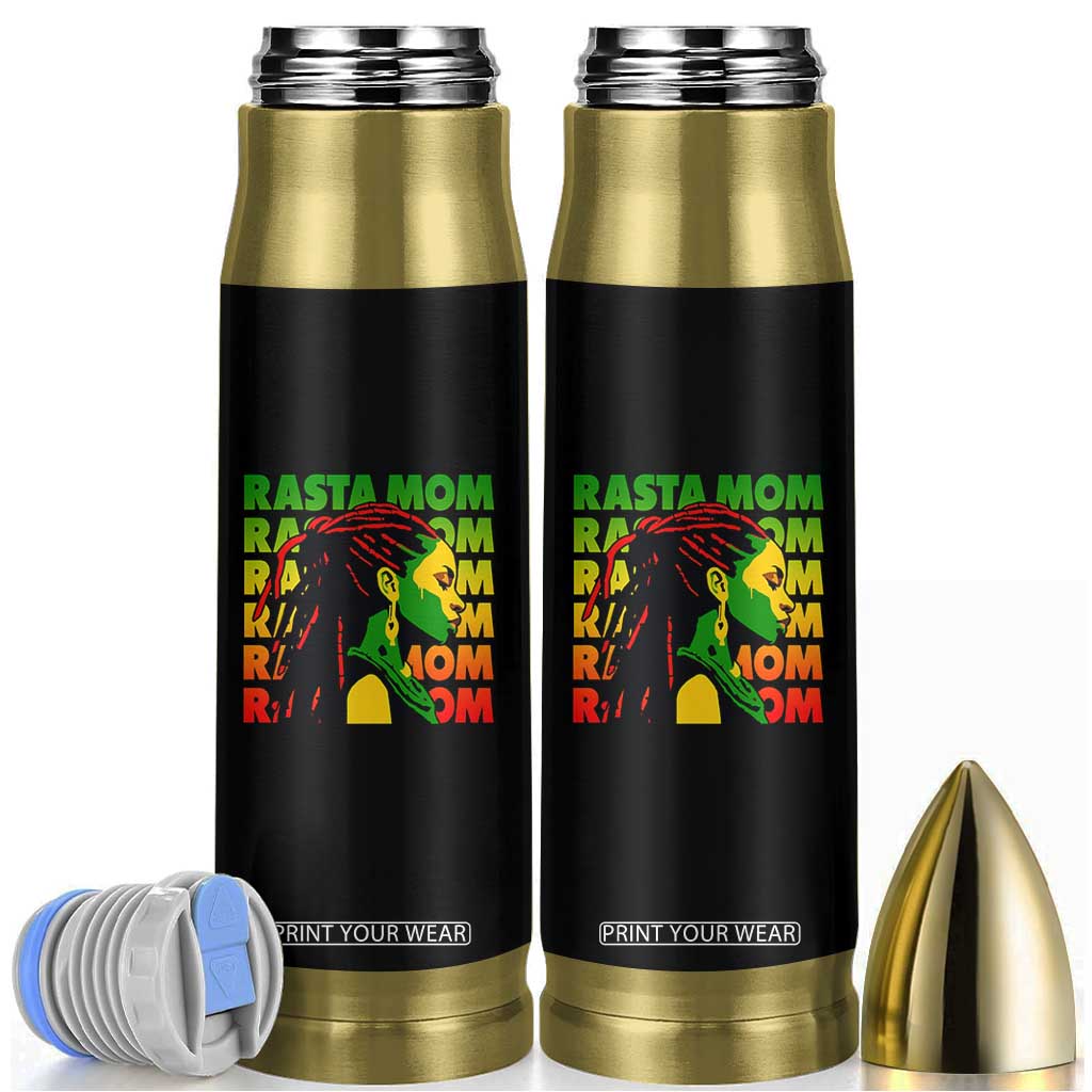 Rasta Mom Bullet Tumbler Jamaican Black Girls Flag Dreadlocks TS11 Black Print Your Wear