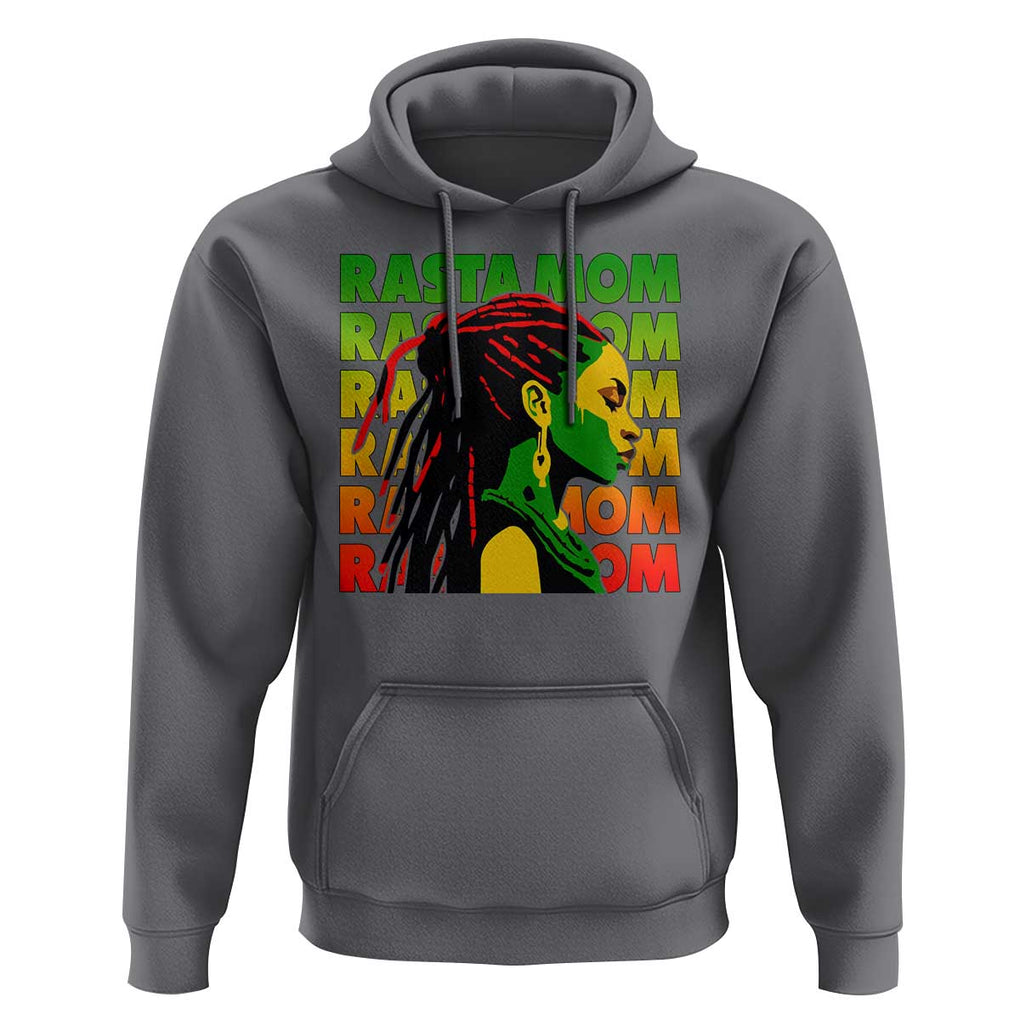 Rasta Mom Hoodie Jamaican Black Girls Flag Dreadlocks TS11 Charcoal Print Your Wear