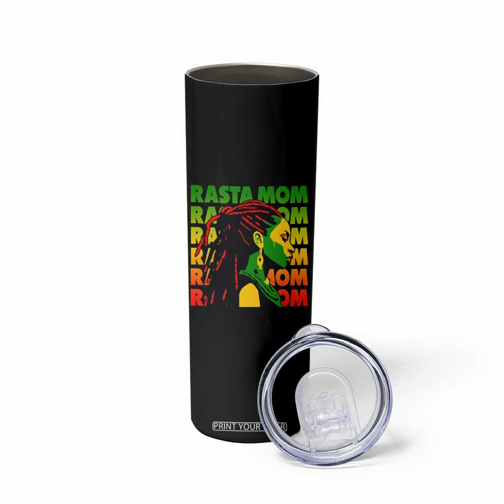 Rasta Mom Skinny Tumbler Jamaican Black Girls Flag Dreadlocks TS11 Print Your Wear
