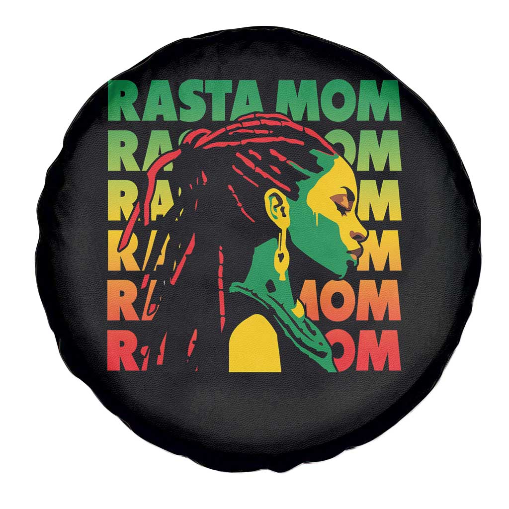 Rasta Mom Spare Tire Cover Jamaican Black Girls Flag Dreadlocks TS11 Print Your Wear