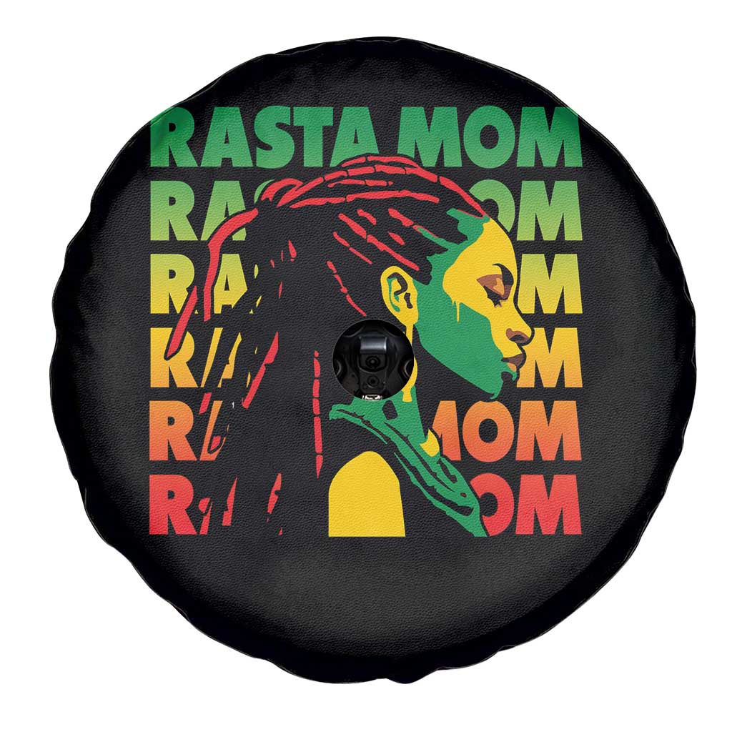 Rasta Mom Spare Tire Cover Jamaican Black Girls Flag Dreadlocks TS11 Print Your Wear