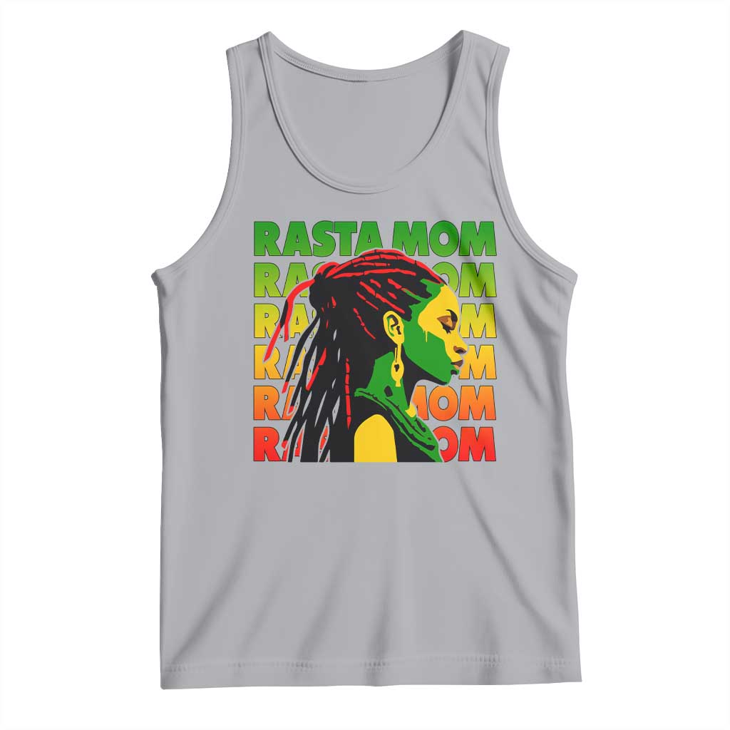Rasta Mom Tank Top Jamaican Black Girls Flag Dreadlocks TS11 Athletic Heather Print Your Wear
