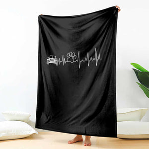 4x4 Off Road Car Riding Vintage Pet Paw Heartbeat Throw Blanket TS11 Print Your Wear