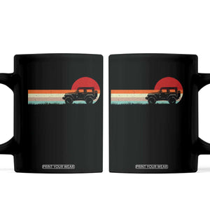 Off Road QUAD ATV Car Vintage Retro Sunset Coffee Mug TS11 Black Print Your Wear