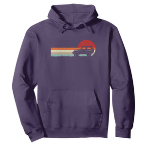 Off Road QUAD ATV Car Vintage Retro Sunset Hoodie TS11 Purple Print Your Wear