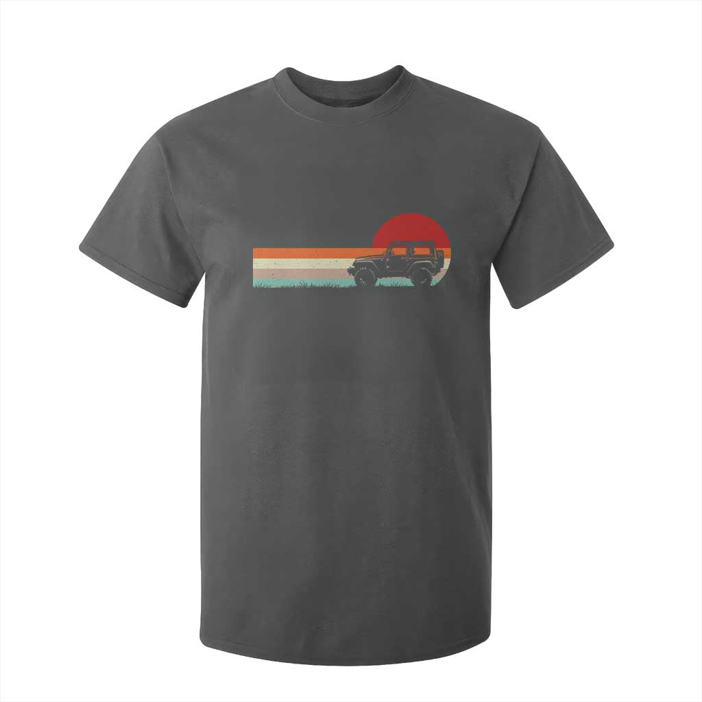 Off Road QUAD ATV Car Vintage Retro Sunset T Shirt For Kid TS11 Dark Heather Print Your Wear