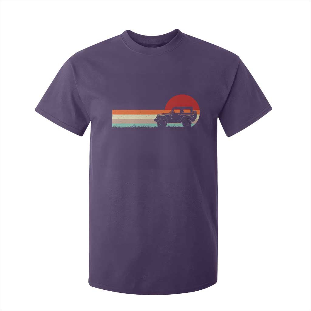Off Road QUAD ATV Car Vintage Retro Sunset T Shirt For Kid TS11 Purple Print Your Wear