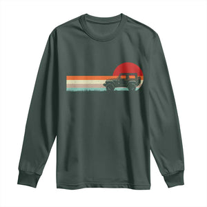 Off Road QUAD ATV Car Vintage Retro Sunset Long Sleeve Shirt TS11 Dark Forest Green Print Your Wear