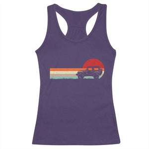 Off Road QUAD ATV Car Vintage Retro Sunset Racerback Tank Top TS11 Purple Print Your Wear