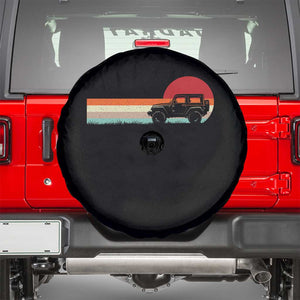 Off Road QUAD ATV Car Vintage Retro Sunset Spare Tire Cover TS11 Black Print Your Wear
