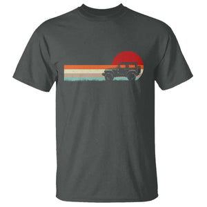 Off Road QUAD ATV Car Vintage Retro Sunset T Shirt TS11 Dark Heather Print Your Wear