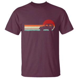 Off Road QUAD ATV Car Vintage Retro Sunset T Shirt TS11 Maroon Print Your Wear