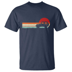 Off Road QUAD ATV Car Vintage Retro Sunset T Shirt TS11 Navy Print Your Wear