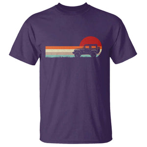 Off Road QUAD ATV Car Vintage Retro Sunset T Shirt TS11 Purple Print Your Wear