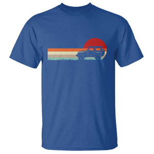 Off Road QUAD ATV Car Vintage Retro Sunset T Shirt TS11 Royal Blue Print Your Wear
