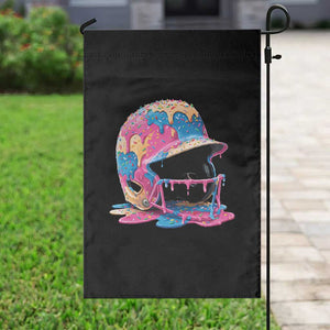 Funny Baseball Helmet Ice Cream Baseball Drip Garden Flag TS11 Print Your Wear