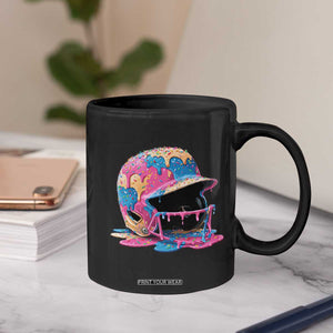 Funny Baseball Helmet Ice Cream Baseball Drip Coffee Mug TS11 Print Your Wear