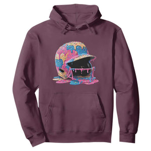 Funny Baseball Helmet Ice Cream Baseball Drip Hoodie TS11 Maroon Print Your Wear