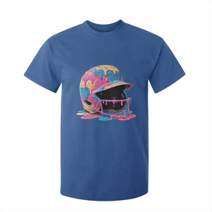 Funny Baseball Helmet Ice Cream Baseball Drip T Shirt For Kid TS11 Royal Blue Print Your Wear