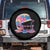 Funny Baseball Helmet Ice Cream Baseball Drip Spare Tire Cover TS11 No hole Black Print Your Wear