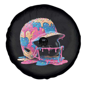 Funny Baseball Helmet Ice Cream Baseball Drip Spare Tire Cover TS11 Print Your Wear