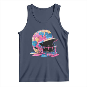 Funny Baseball Helmet Ice Cream Baseball Drip Tank Top TS11 Navy Print Your Wear