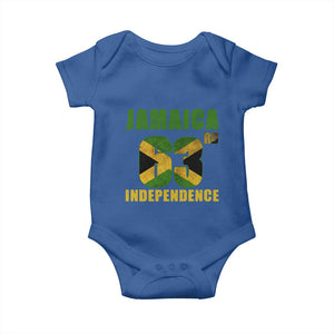 Jamaica 63rd Independence Baby Onesie Jamaican Pride TS11 Royal Blue Print Your Wear