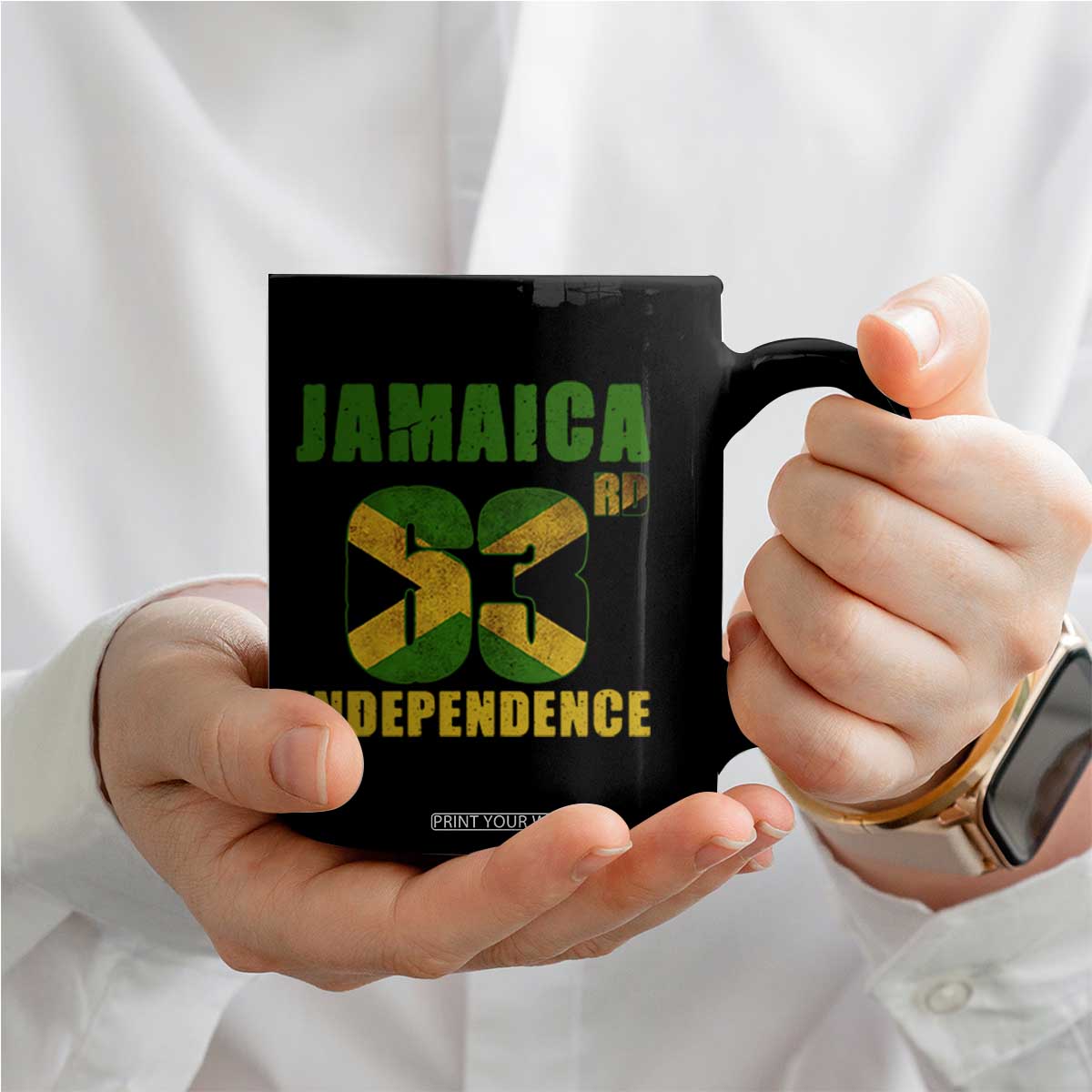 Jamaica 63rd Independence Coffee Mug Jamaican Pride TS11 Print Your Wear