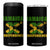 Jamaica 63rd Independence 4 in 1 Can Cooler Tumbler Jamaican Pride TS11 One Size: 16 oz Black Print Your Wear
