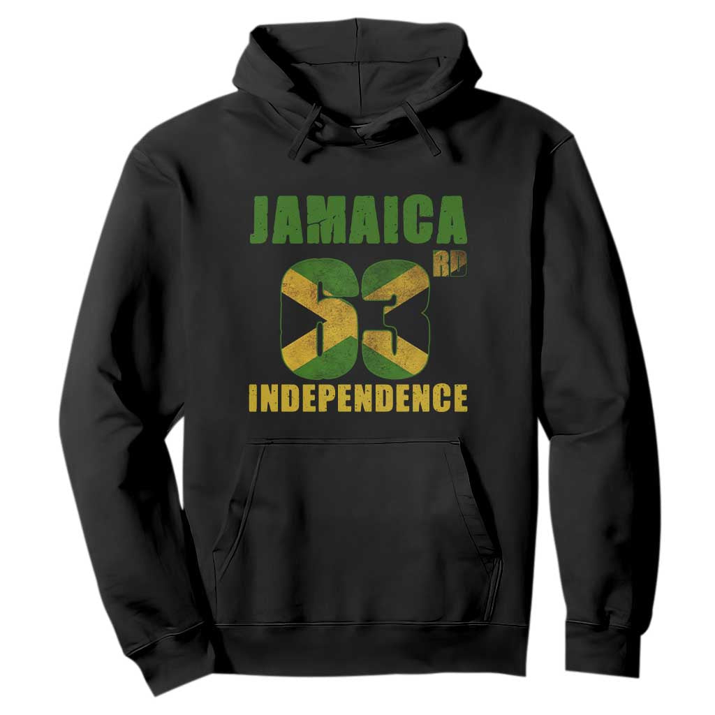 Jamaica 63rd Independence Hoodie Jamaican Pride TS11 Black Print Your Wear