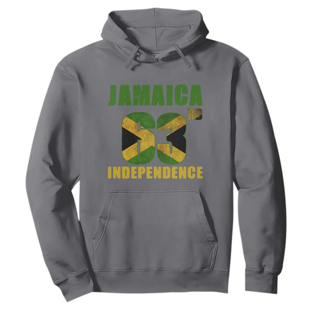 Jamaica 63rd Independence Hoodie Jamaican Pride TS11 Charcoal Print Your Wear