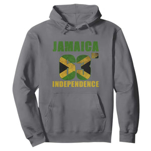 Jamaica 63rd Independence Hoodie Jamaican Pride TS11 Charcoal Print Your Wear