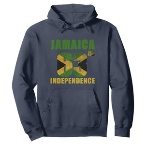 Jamaica 63rd Independence Hoodie Jamaican Pride TS11 Navy Print Your Wear