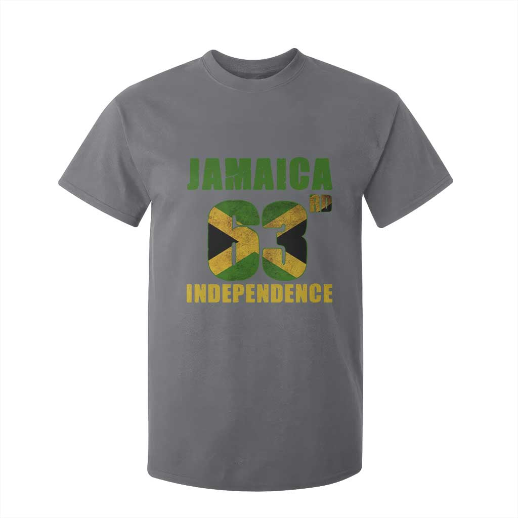 Jamaica 63rd Independence T Shirt For Kid Jamaican Pride TS11 Charcoal Print Your Wear